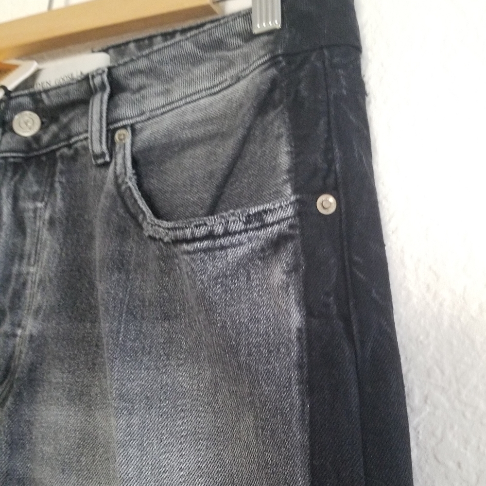 Golden Goose Jolly Distressed Carrot Fit Jeans Black Gray Size 27 - Picture 7 of 15